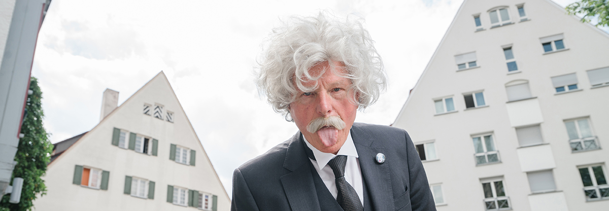 Schauspielauftritt 'Albert Einstein'