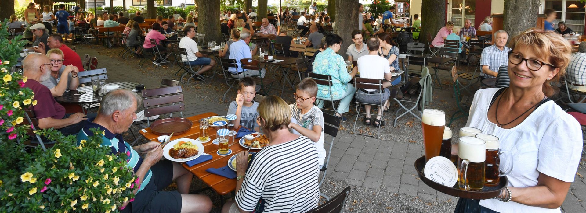 Schlössle Biergarten in Neu-Ulm